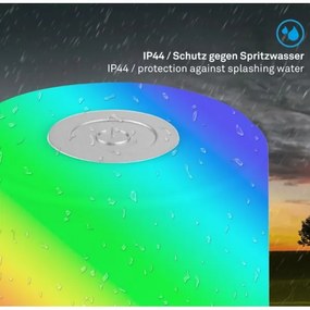 Briloner 7462014 - LED RGB Nabíjacia stolná lampa LED/1,5W/5V IP44 chróm