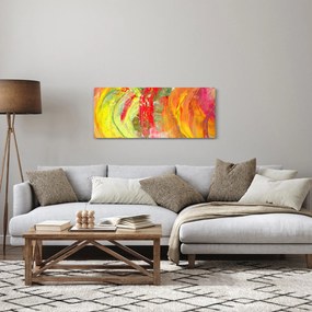 Obraz abstrakcie - maľba (120x50 cm)