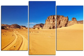 Obraz na plátne - Cesta v púšti 1129C (120x80 cm)
