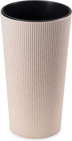 Květináč URBANIKA ECO Wood 36,4x19,6 cm bílý