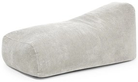 Krémový menčestrový sedací vak Snug 130 – SLOWDOWN