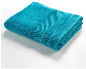 Modrá froté bavlnená osuška 90x150 cm Tendresse – douceur d'intérieur