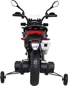 Ramiz Detský motocykel na batérie BMW F850 GS červený + pomocné kolieska + audio LED + pomalý štart + EVA
