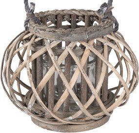 Drevená lucerna Brisa vel. S - Ø 28*20 cm