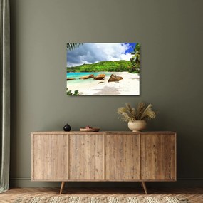 Sklenený obraz - Takamaka, Seychely (70x50 cm)