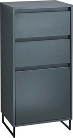 Komoda so šuplíkmi Cologne, 50 cm, antracitová