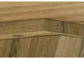 Autronic - Jídelní stůl, 140x80x76 cm, MDF deska, 3D dekor divoký dub - HT-911 OAK VÝPRODEJ