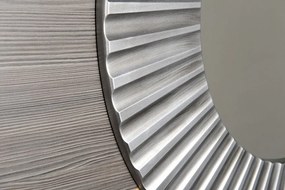 Sapho Sapho, PRIDE zrkadlo v ráme, priemer 90cm, strieborná, PD902