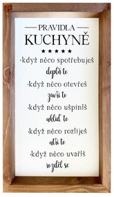Bohemia Gifts Dekoračný obrázok - Kuchyně, 20 x 35 cm