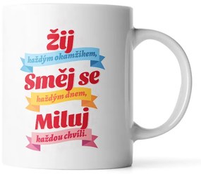 Sablio Hrnek Žij, Směj se, Miluj - 890 ml - XXL