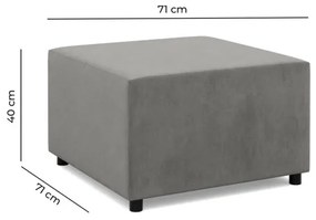 Taburetka NEO Kronos svetlosivá