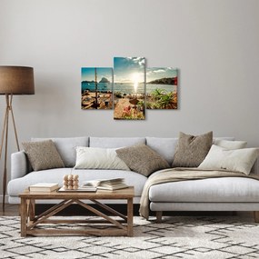 Obraz - Pláž s ľuďmi (90x60 cm)