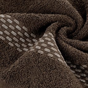 BAVLNENÝ UTERÁK RIVA SADA 3KS 70X140 CM HNEDÁ