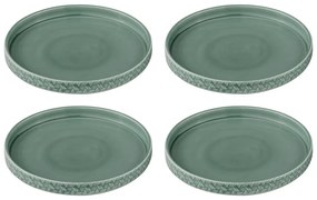 Tyrkysové dezertné porcelánové taniere v súprave 4 ks ø 20 cm Heath Jade – Ladelle