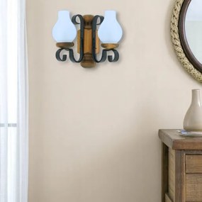 Brilagi - Nástenné svietidlo RUSTIC 2xE14/40W/230V buk