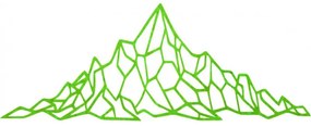 Polygonálna dekorácia na stenu skalnatý vrch | SENTOP PR0433 plywood
