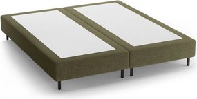 Zelená čalúnená dvojlôžková posteľ bez čela 200x200 cm Whale – Micadoni