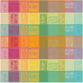 Okrúhly bavlnený obrus so žakárovým tkaním Arc En Ciel