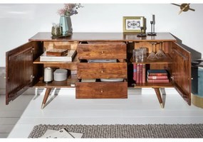 Komoda 39947 145cm Drevo Acacia  - Komfort-nábytok