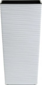 Sada 3 ks květináčů Porto Riflo 57x29,5/46x24,7/36,6x18,9 cm bílá