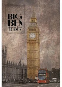 Ceduľa Big Ben Londín 3
