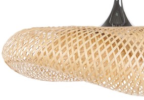 Závesná bambusová lampa veľká BOYNE Beliani