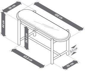 Lavica z masívneho dreva s čalúnením a úložným priestorom