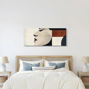 Obraz - Žena z profilu (120x50 cm)