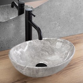 Keramické umývadlo na dosku REA SOFIA Mini 35x26, mramor