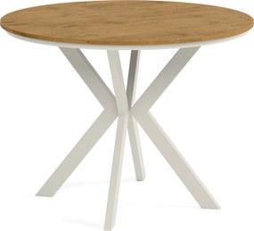 Okrúhly rozkladací jedálensky stôl DEVO PLUS Veľkosť: 90 - 128 cm
