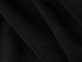 Rohová pohovka buro s podrúčkami pravá 273 cm zamat čierna MUZZA