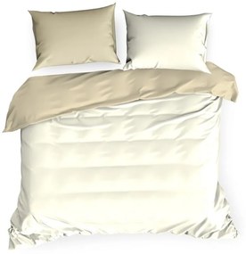 Jemné obojstrané posteľné obliečky krémovej farby