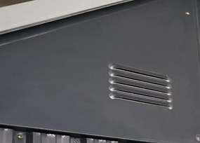 Záhradný domček BestBerg ZCH-4AB / 4,5 m² / 259 x 172 x 222 cm / sivá/biela