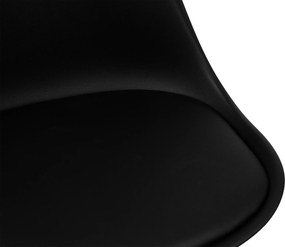Noela Škandinávska jedálenská stolička SCANDINO čierna