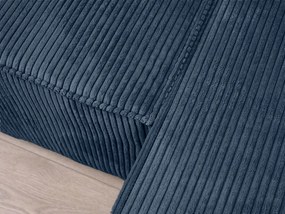 Tmavomodrá rohová pohovka SMART COSARO, obojstranná + 2 vankúšiky ZADARMO