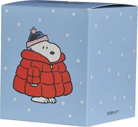 PEANUTS Vonná sviečka Snoopy v kabátiku - sv. modrá