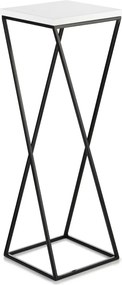 STOJAN NA KVETINÁČ LOFT7 70X24X24 CM ČIERNA/BIELA