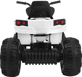 Ramiz Štvorkolka ATV 2,4 GHz na batériový pohon pre deti Biela + Diaľkové ovládanie + EVA kolesá + MP3 rádio + Štart zadarmo