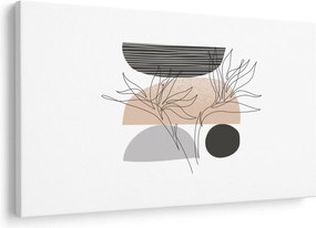 Obraz - Line art kvety N⁰2 (90x60 cm)