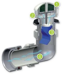 EcoStep 30011 - Bezvodný pisoár P1.1 keramika/biela