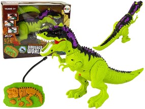 Lean Toys Diaľkovo ovládaný dinosaurus - zelený