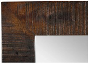 furniture-nabytek.cz - Masívne zrkadlo z akáciového dreva, lakované, hnedé – 45×3×150 cm