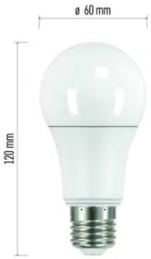 EMOS Súprava 3x LED žiarovka CLS A60, E27, 10,5W, neutrálna biela / denné svetlo