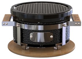 Prenosný japonský gril Hibachi 11", priemer roštu 24 cm, čierny