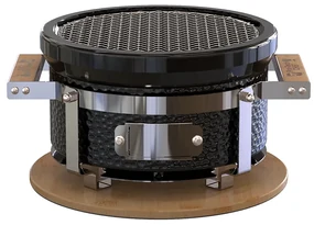 Prenosný japonský gril Hibachi 11", priemer roštu 24 cm, čierny