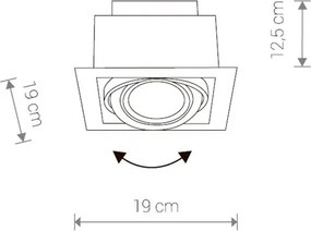 Svietidlo Nowodvorski DOWNLIGHT BLACK 9571