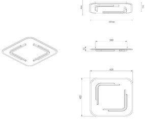 Lucide 44114/30/02 - LED Stropné svietidlo ANDREAS LED/30W/230V zlatá