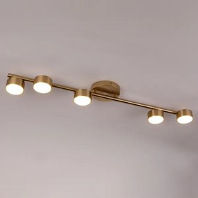 Bodové svietidlo PUNTO 5xGX53/12W/230V zlatá