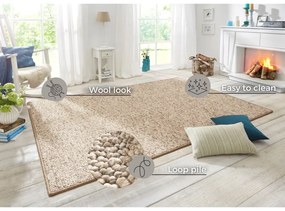 Svetlohnedý koberec 200x300 cm Wolly – BT Carpet