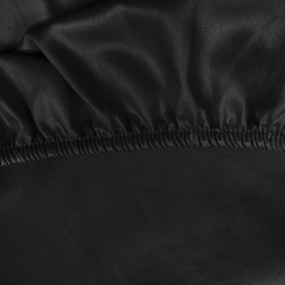 JERSEY PRESTIERADLO 140X200 CM, VÝŠKA 30 CM ČIERNE